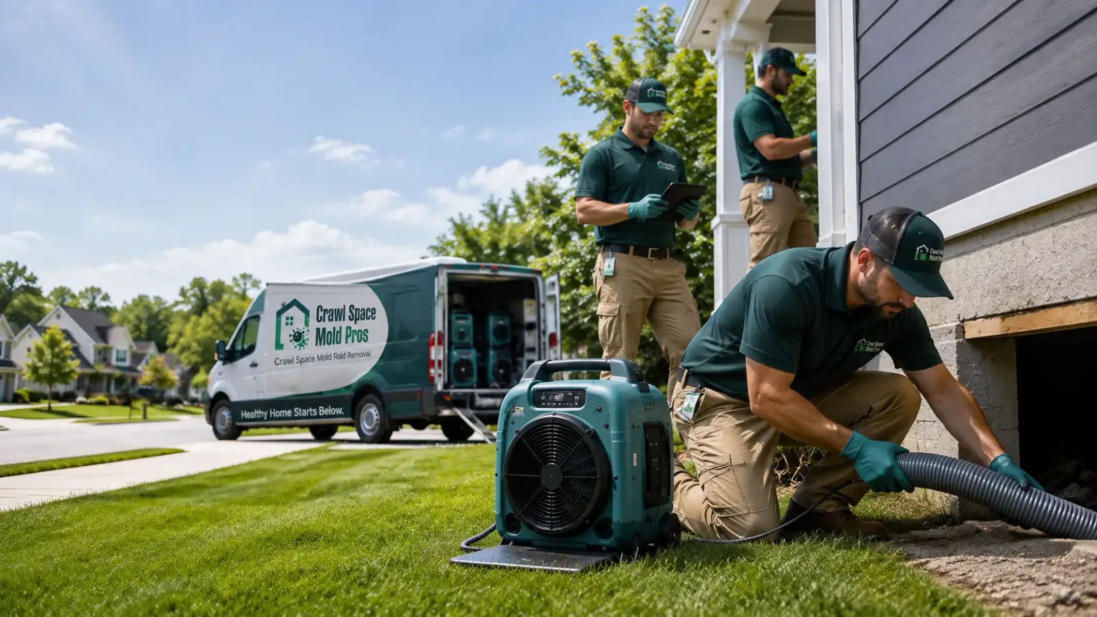 Crawl Space Mold Removal in Portsmouth, RI